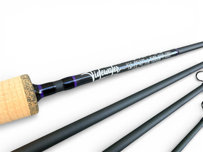 Tidewater Virtue 6wt 9ft - Purple Haze X Hexagon Carbon Fiber Reel Seat
