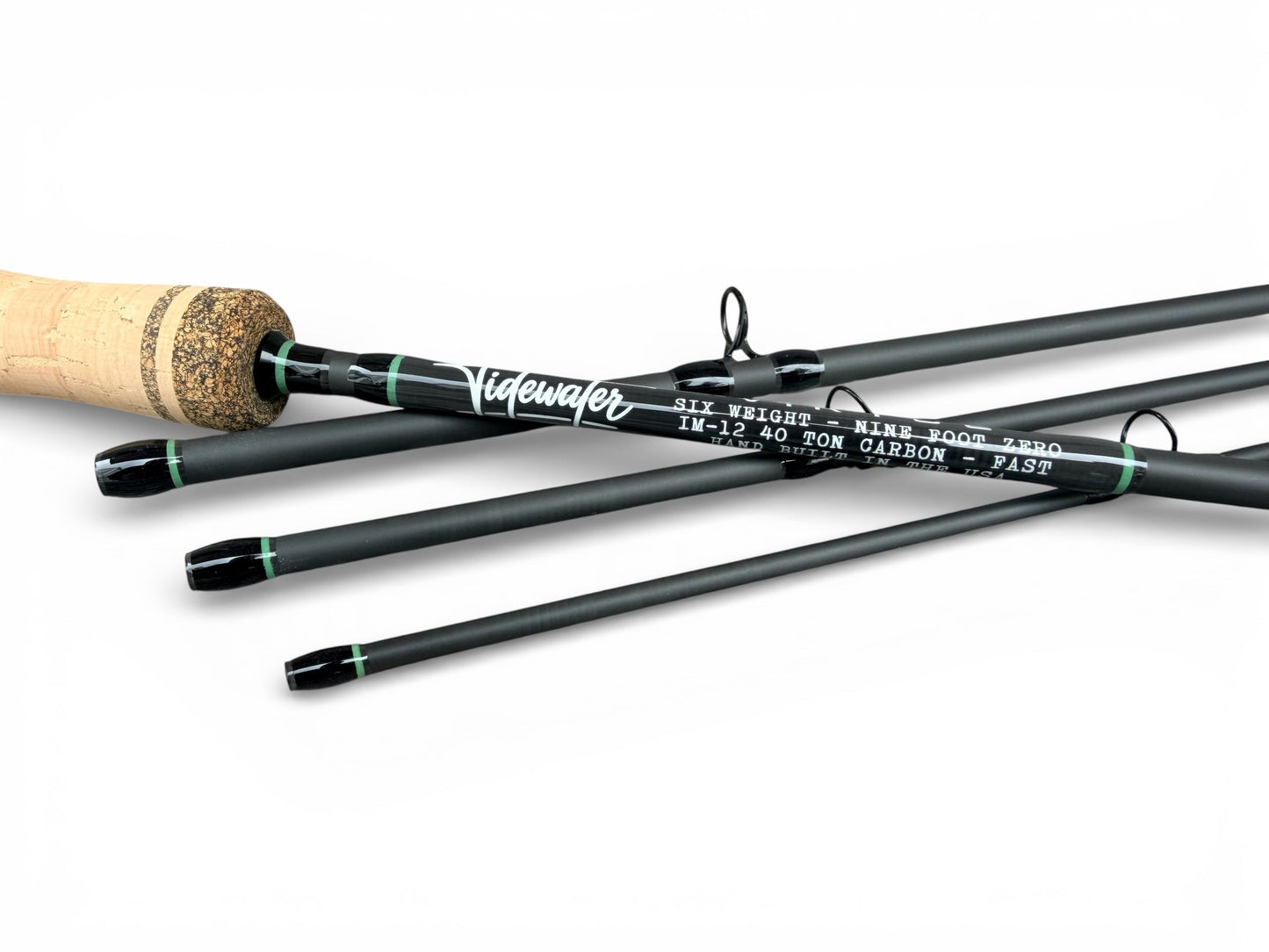 Tidewater Virtue 6wt 9ft - Green Birdseye Burl X Blackout