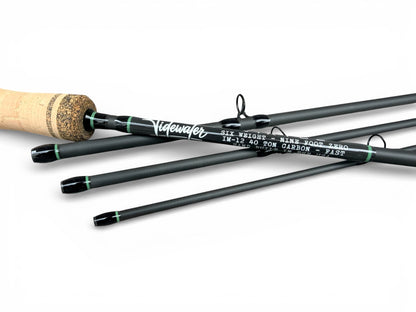 Tidewater Virtue 6wt 9ft - Green Birdseye Burl X Blackout