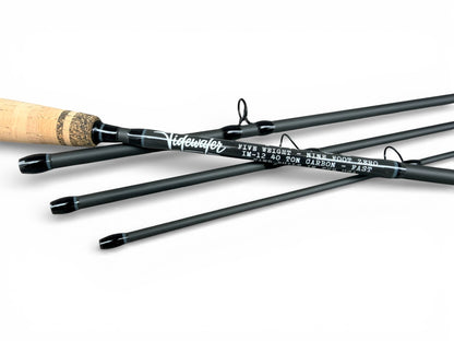 Tidewater Virtue 5wt 9ft - Blue Flame Burl X Dark Gray X Blackout