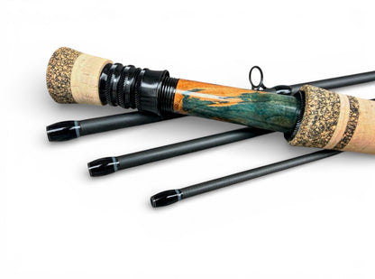 Tidewater Virtue 5wt 9ft - Blue Flame Burl X Dark Gray X Blackout